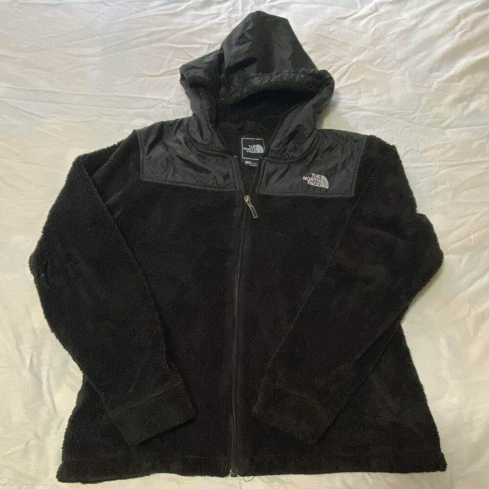 The North Face Oso Women’s Black Hooded Full Zip Jacket, Size M